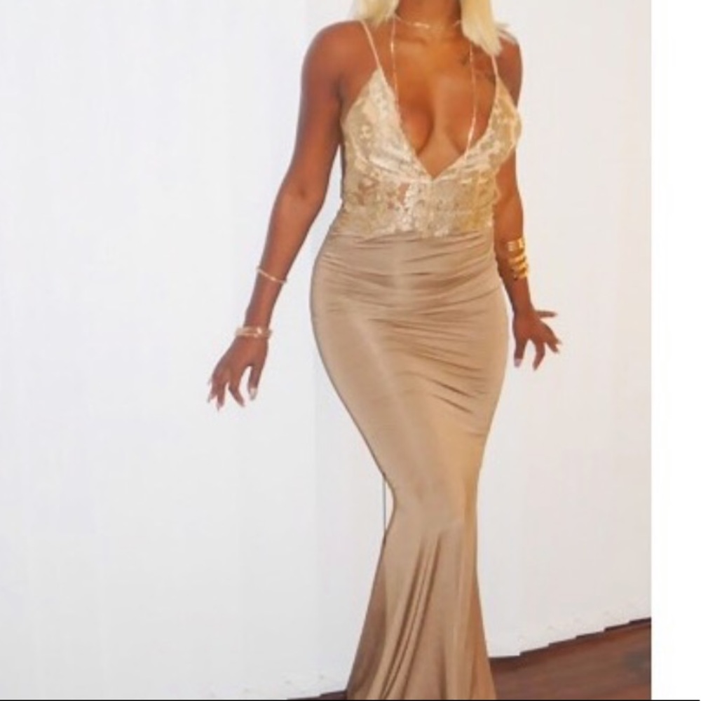 Gold dress